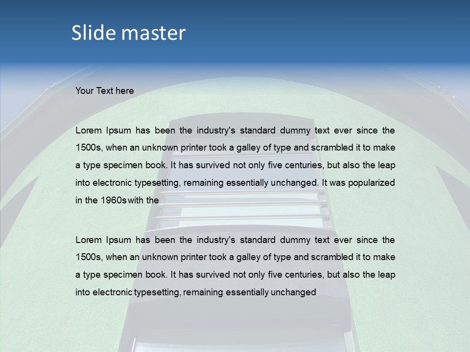 Wall High Exterior PowerPoint Template