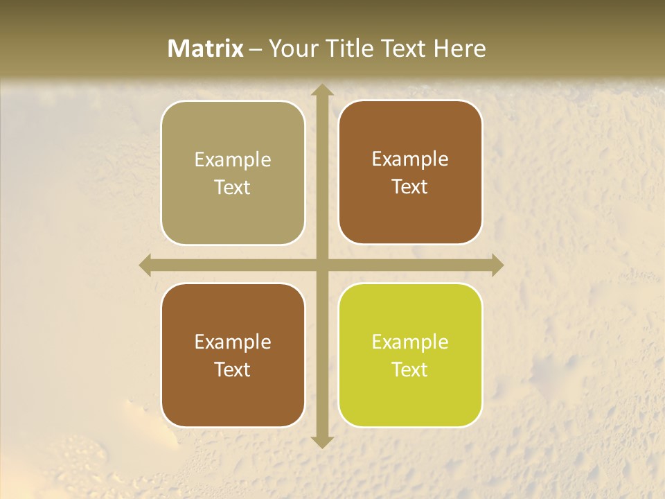 Fresh Bottle Over PowerPoint Template