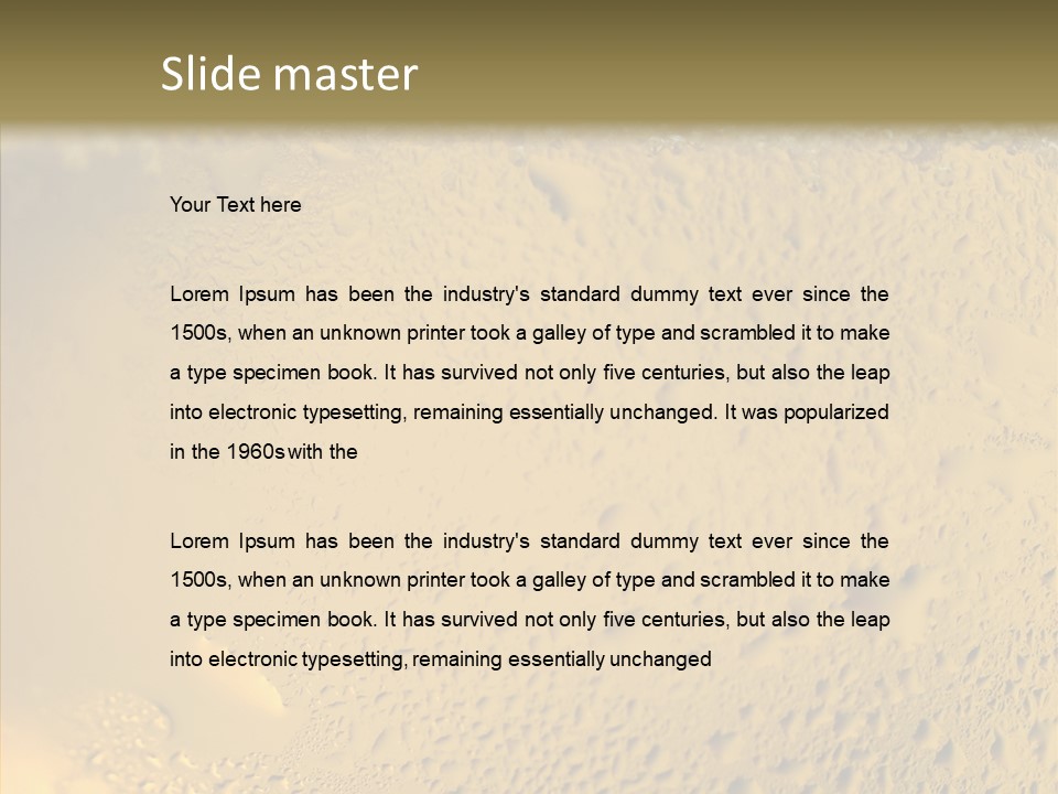 Fresh Bottle Over PowerPoint Template