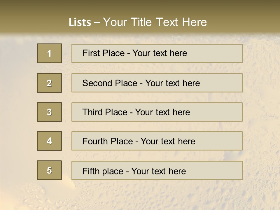 Fresh Bottle Over PowerPoint Template