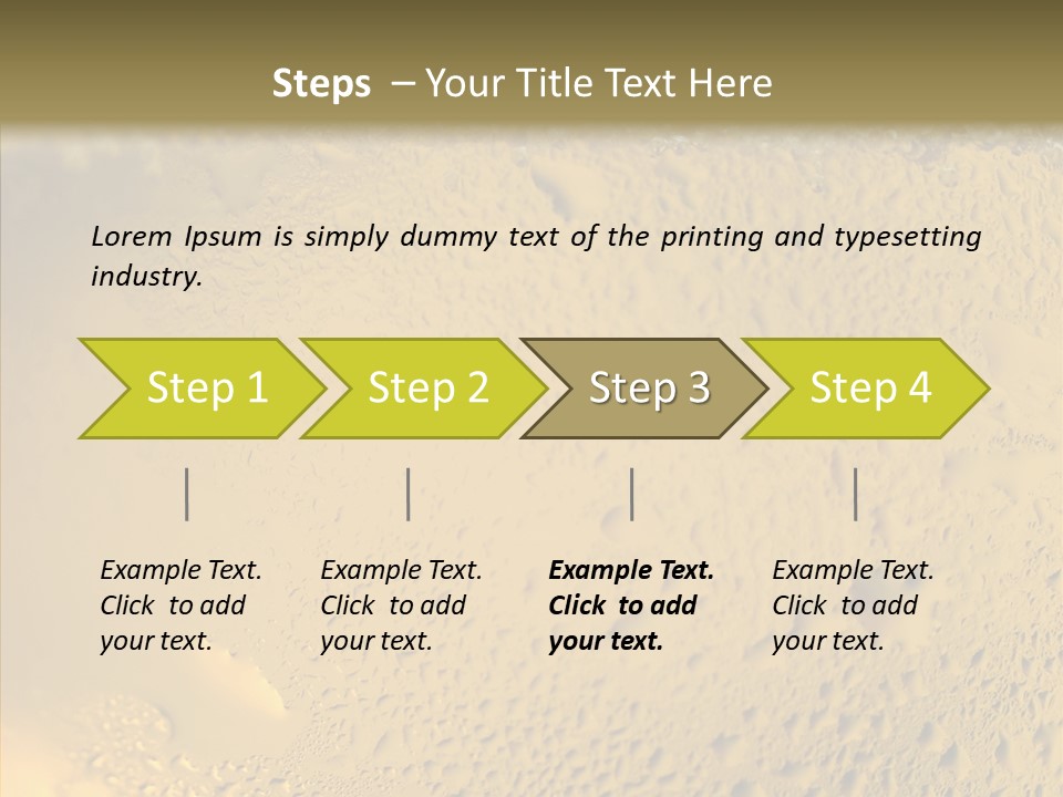 Fresh Bottle Over PowerPoint Template