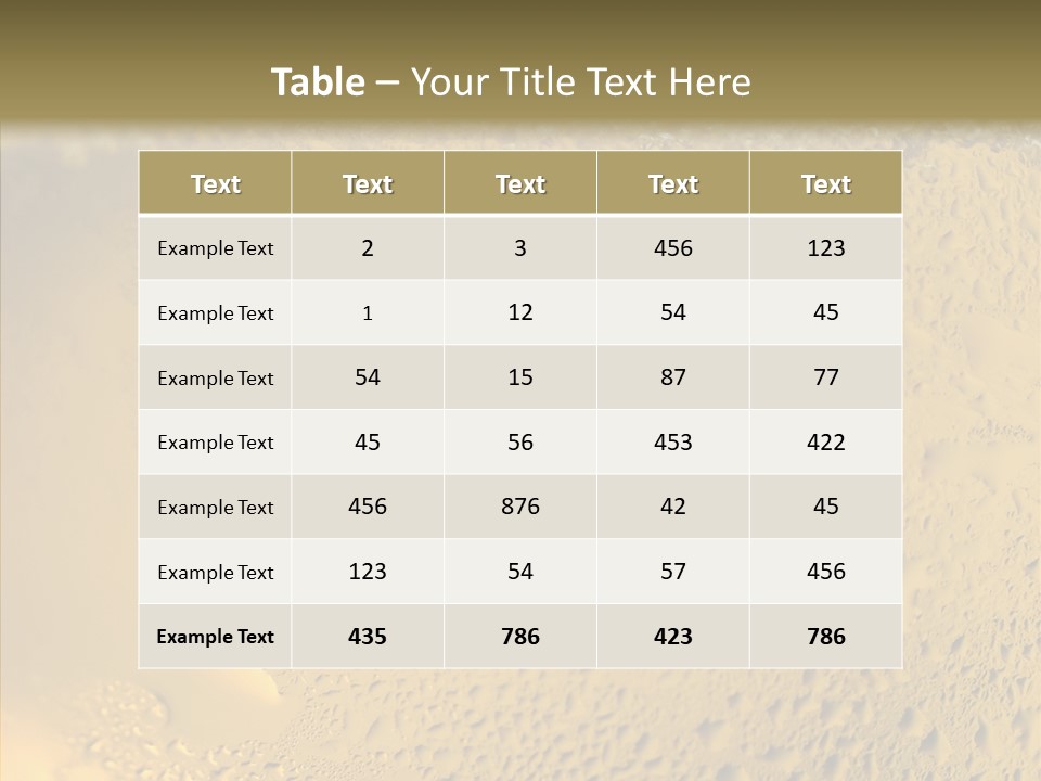 Fresh Bottle Over PowerPoint Template