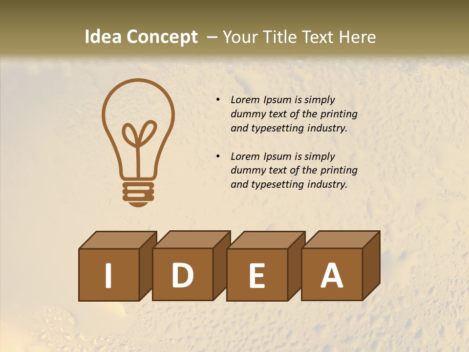 Fresh Bottle Over PowerPoint Template