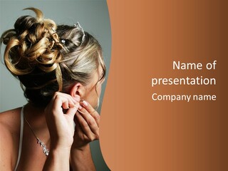 Piercing Necklace Tiara PowerPoint Template