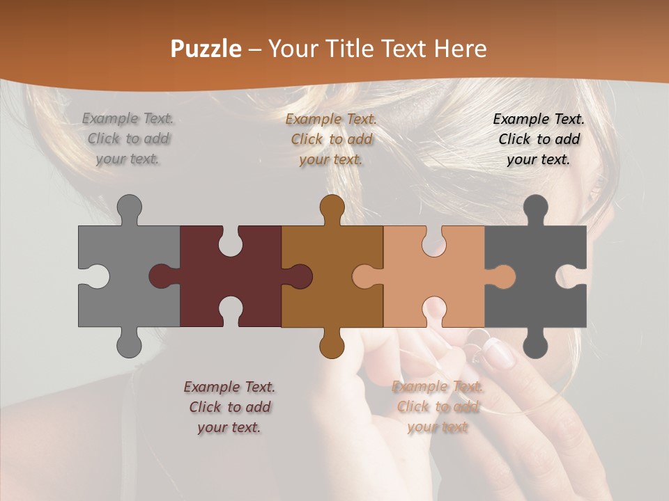 Piercing Necklace Tiara PowerPoint Template