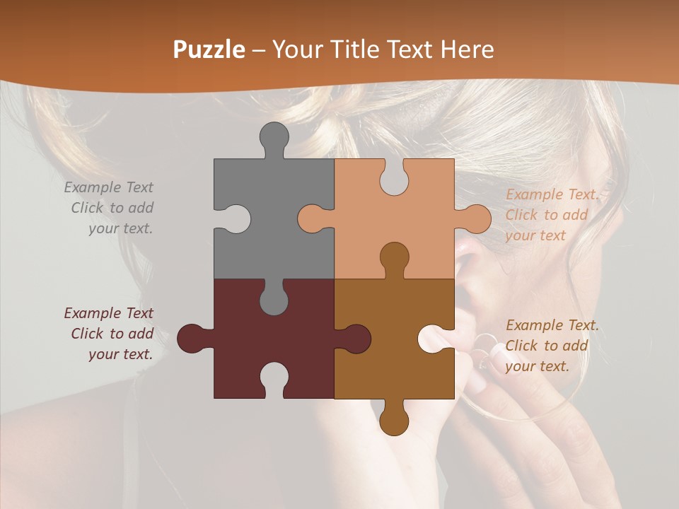 Piercing Necklace Tiara PowerPoint Template