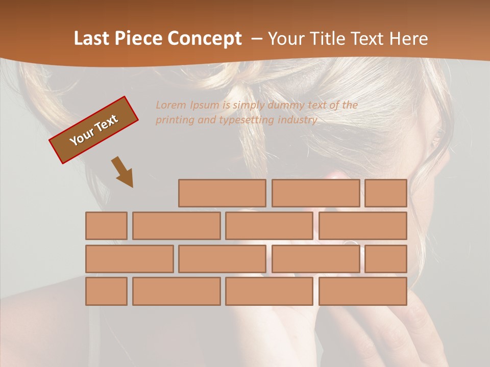 Piercing Necklace Tiara PowerPoint Template