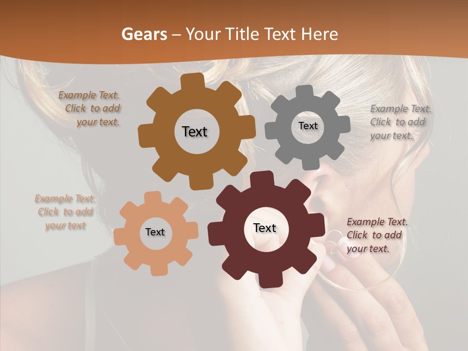 Piercing Necklace Tiara PowerPoint Template