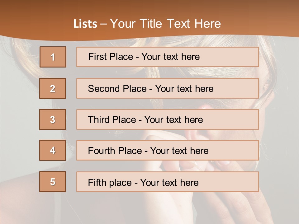 Piercing Necklace Tiara PowerPoint Template