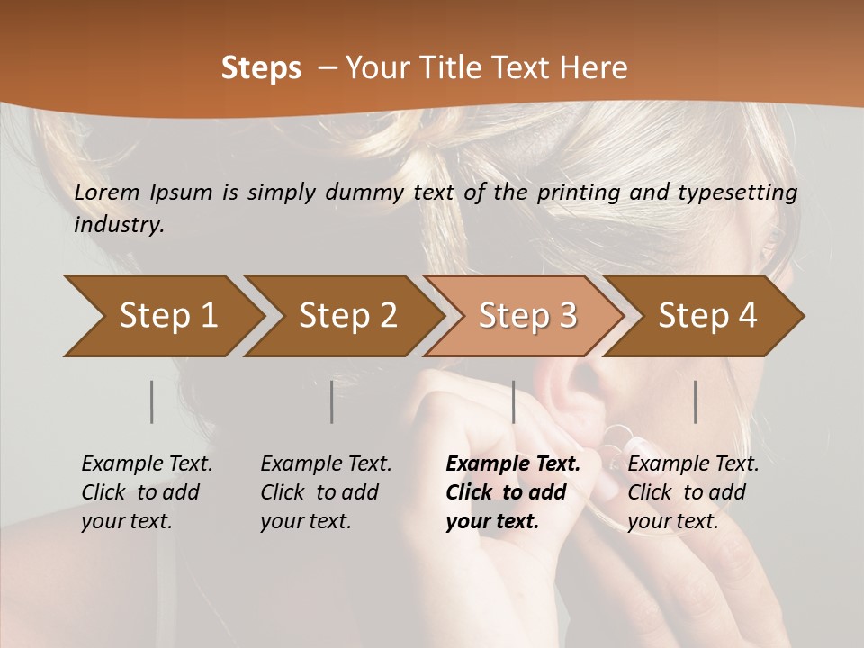 Piercing Necklace Tiara PowerPoint Template