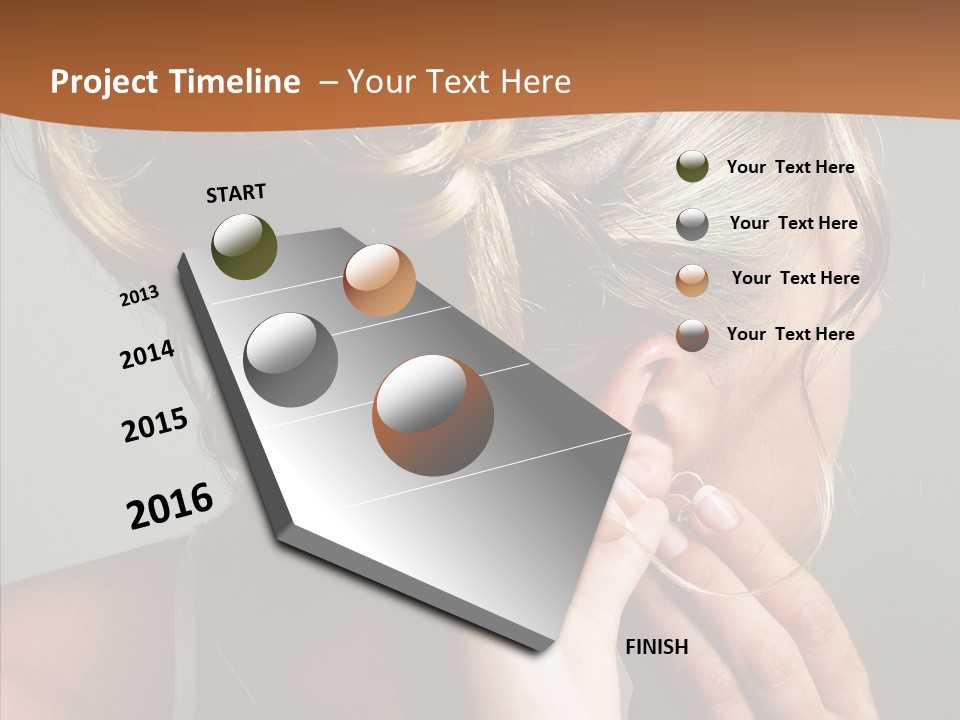 Piercing Necklace Tiara PowerPoint Template