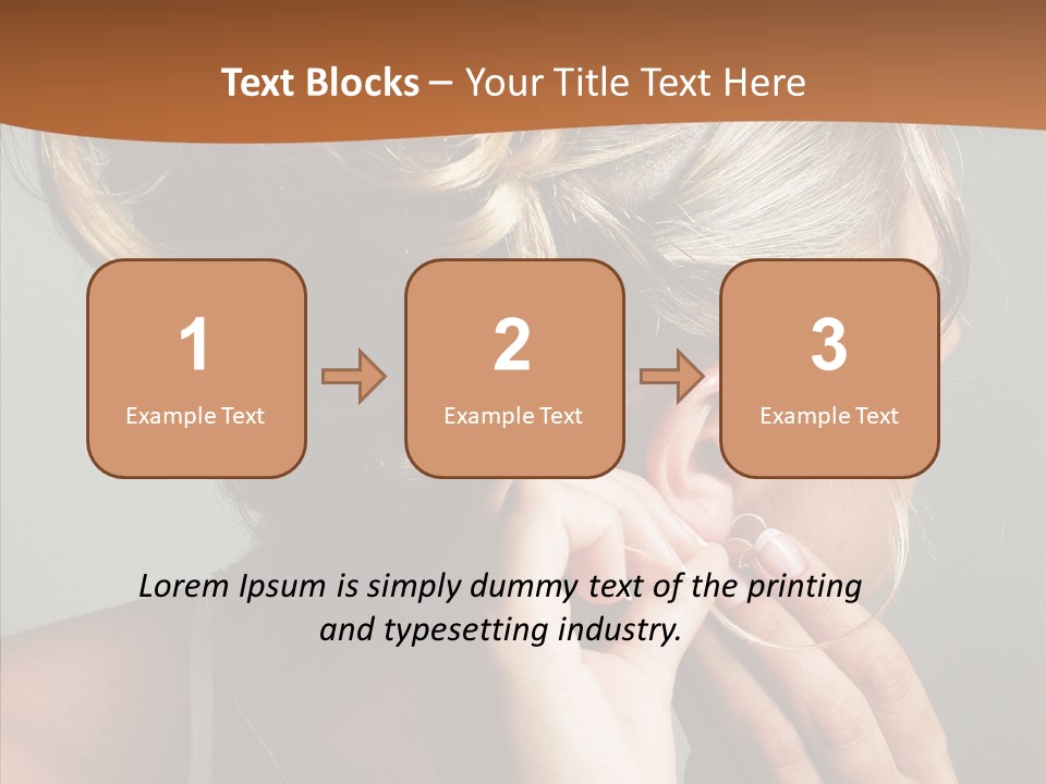 Piercing Necklace Tiara PowerPoint Template