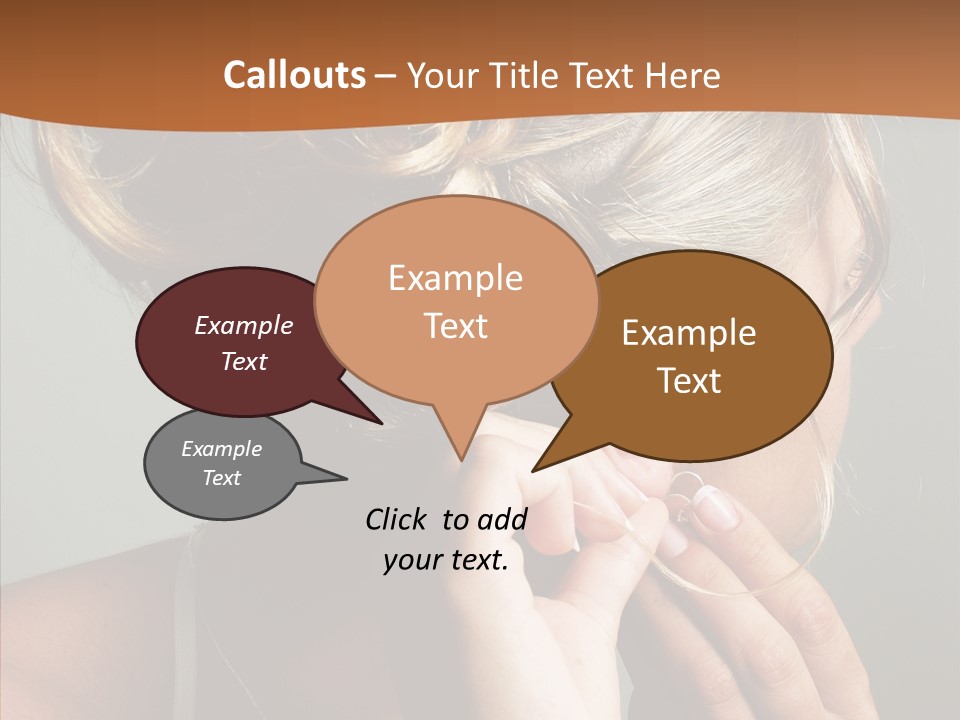 Piercing Necklace Tiara PowerPoint Template