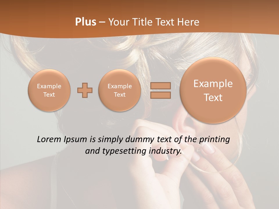 Piercing Necklace Tiara PowerPoint Template