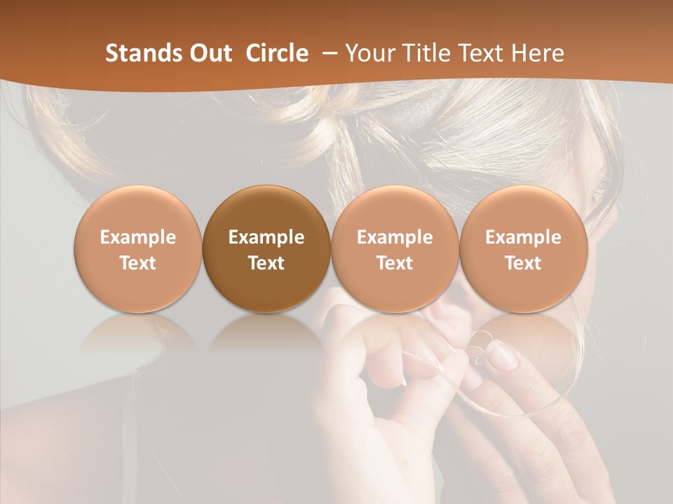 Piercing Necklace Tiara PowerPoint Template