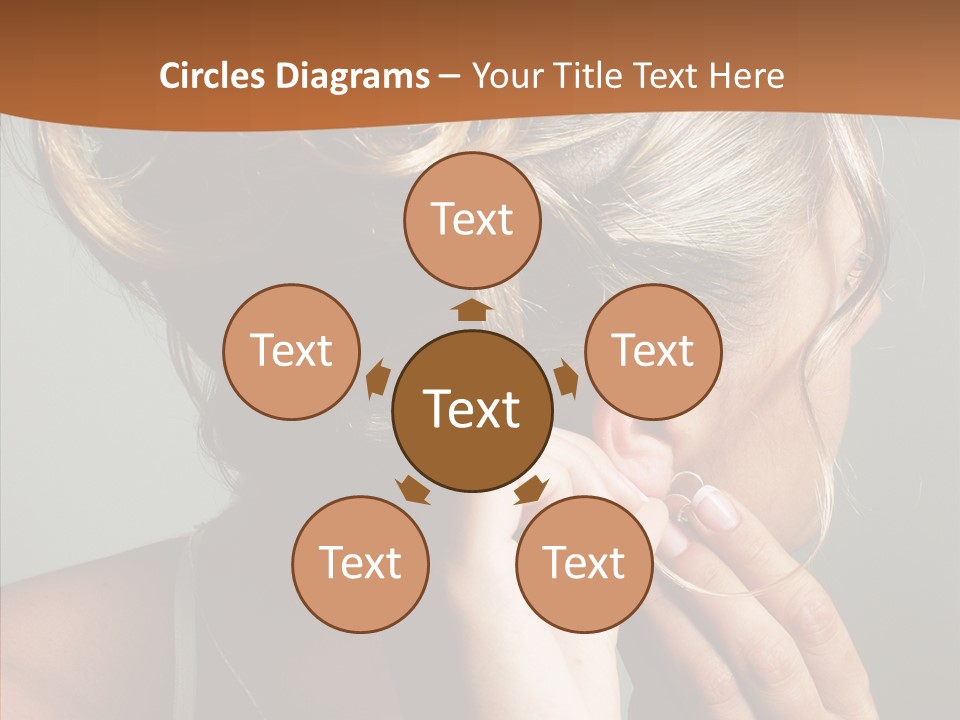 Piercing Necklace Tiara PowerPoint Template