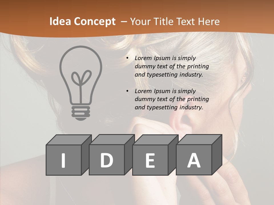 Piercing Necklace Tiara PowerPoint Template