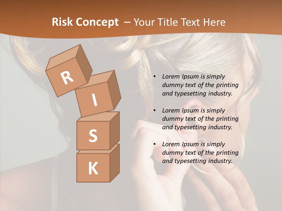 Piercing Necklace Tiara PowerPoint Template