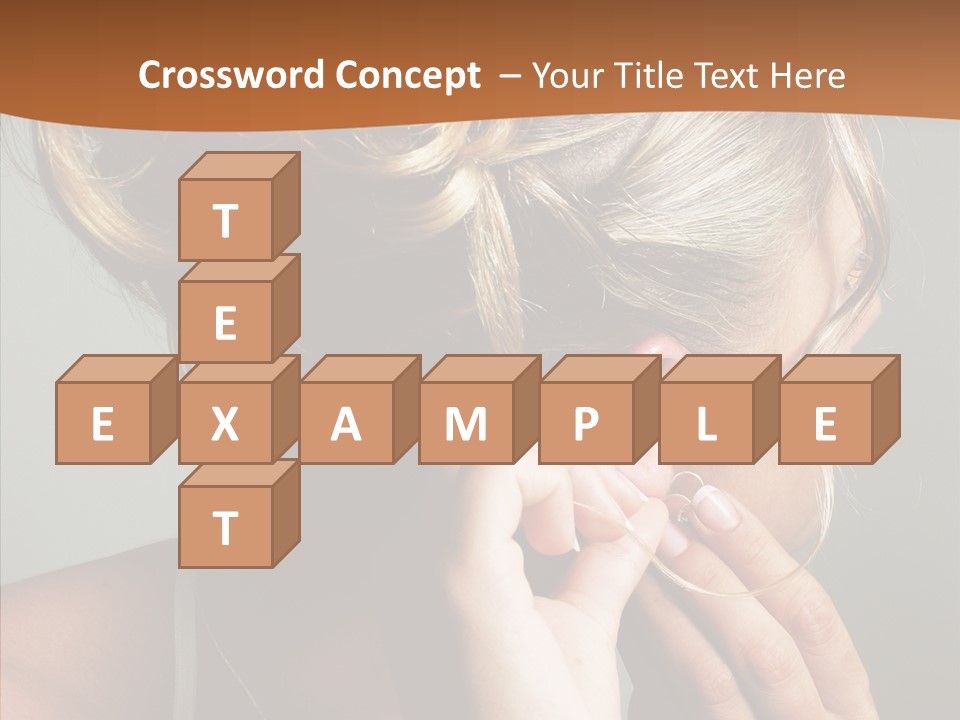 Piercing Necklace Tiara PowerPoint Template