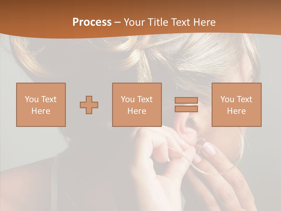 Piercing Necklace Tiara PowerPoint Template