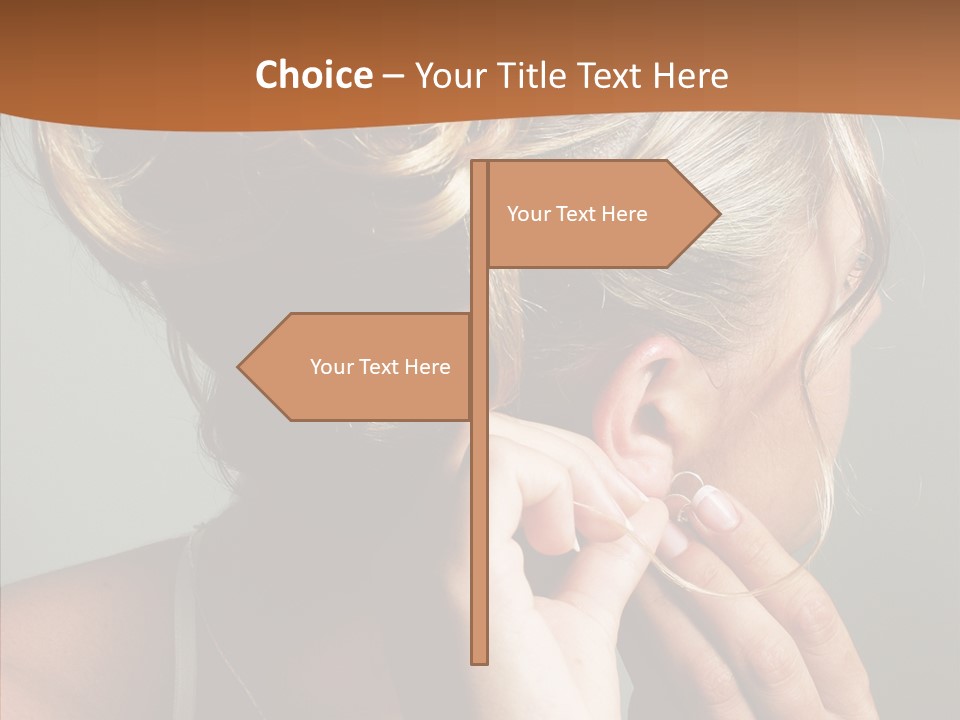 Piercing Necklace Tiara PowerPoint Template