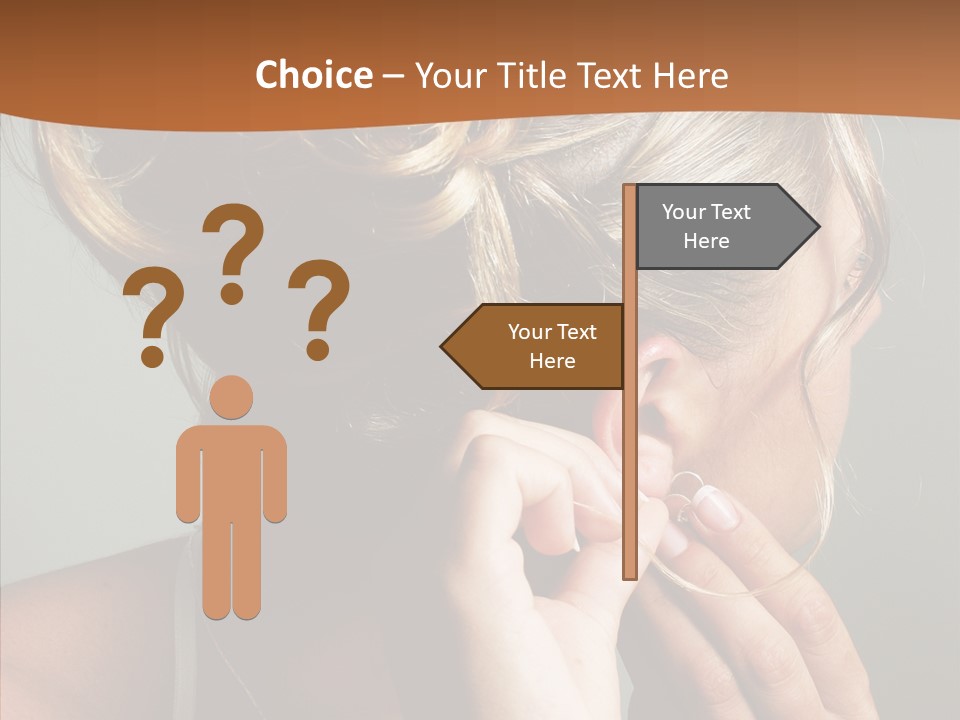 Piercing Necklace Tiara PowerPoint Template