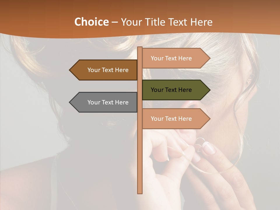 Piercing Necklace Tiara PowerPoint Template