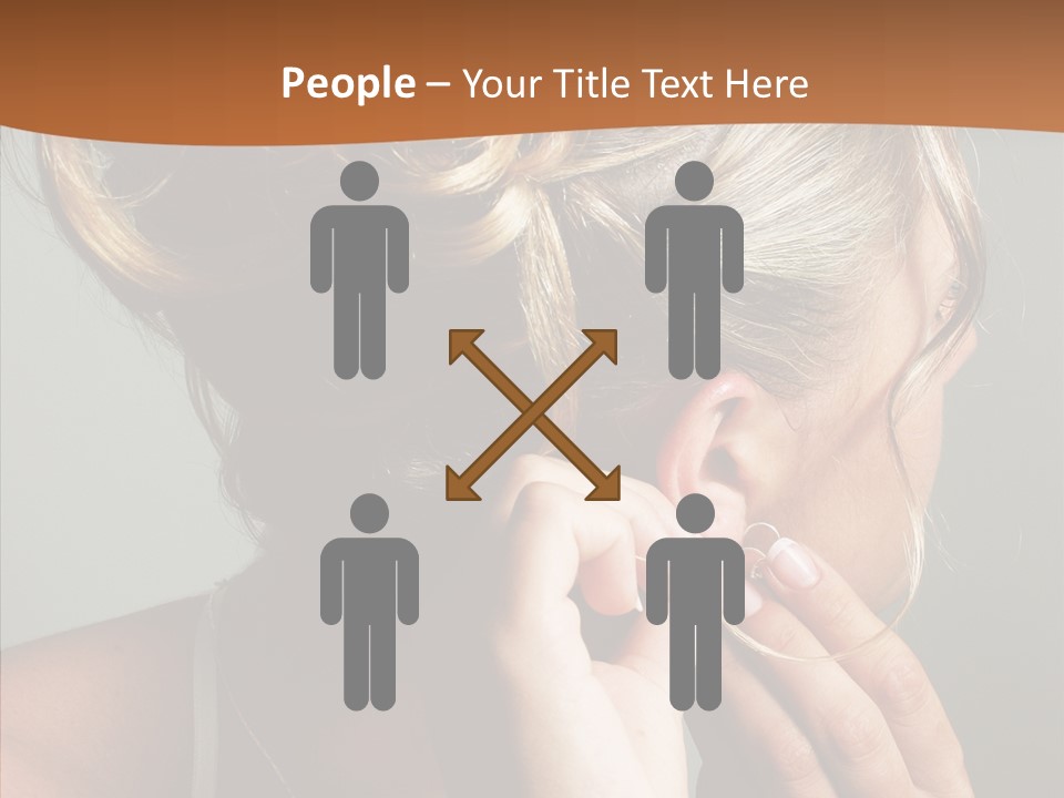 Piercing Necklace Tiara PowerPoint Template