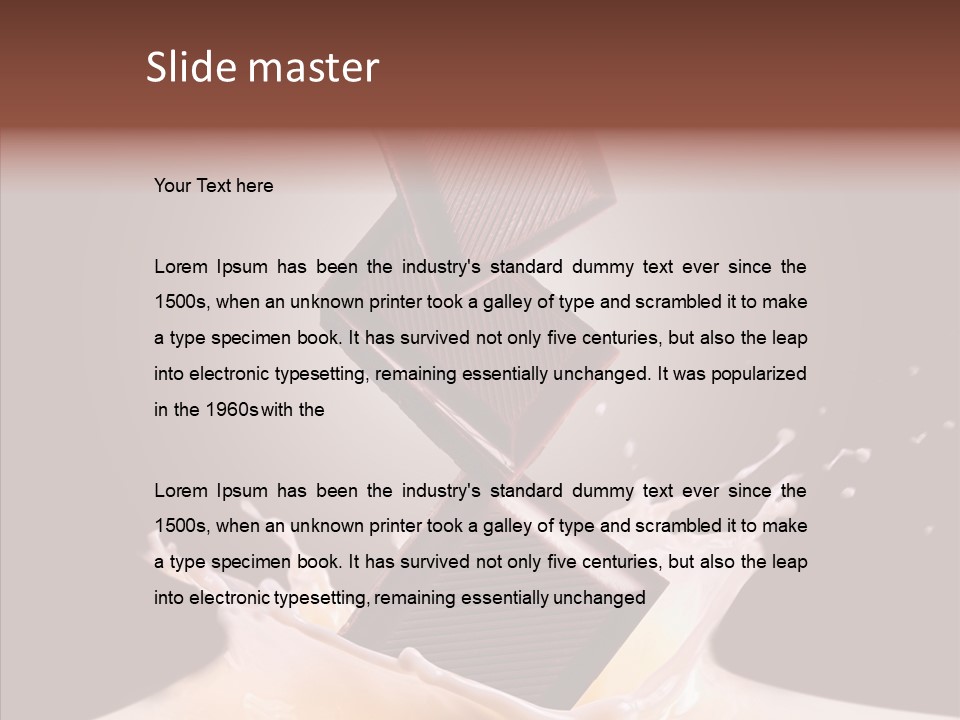 Liquid Food Milkshake PowerPoint Template