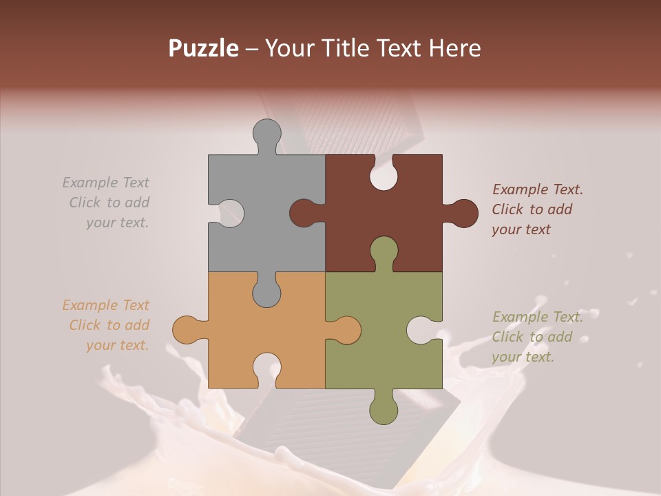 Liquid Food Milkshake PowerPoint Template