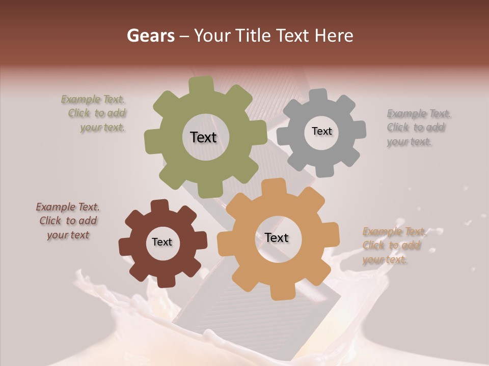 Liquid Food Milkshake PowerPoint Template