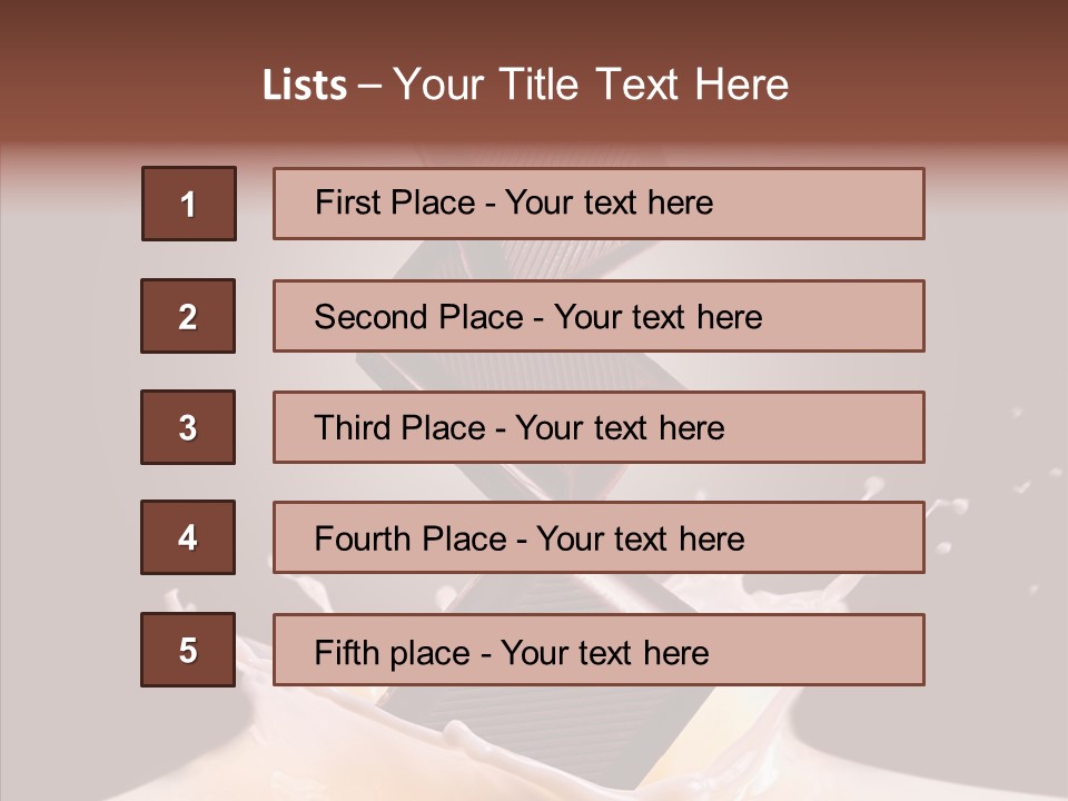 Liquid Food Milkshake PowerPoint Template