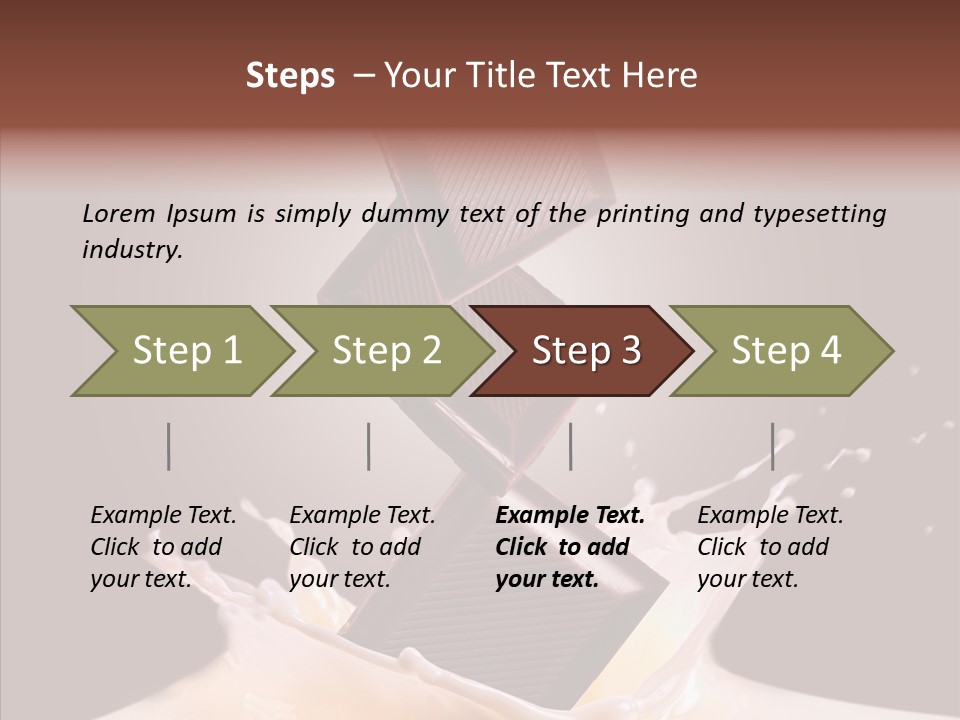 Liquid Food Milkshake PowerPoint Template