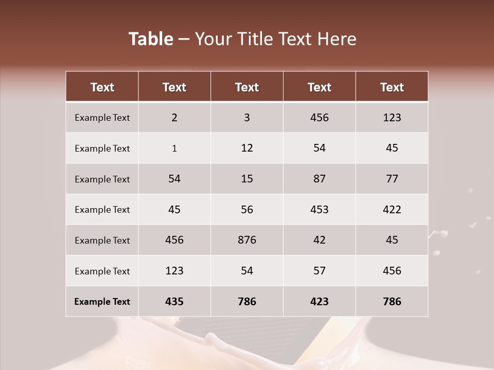 Liquid Food Milkshake PowerPoint Template