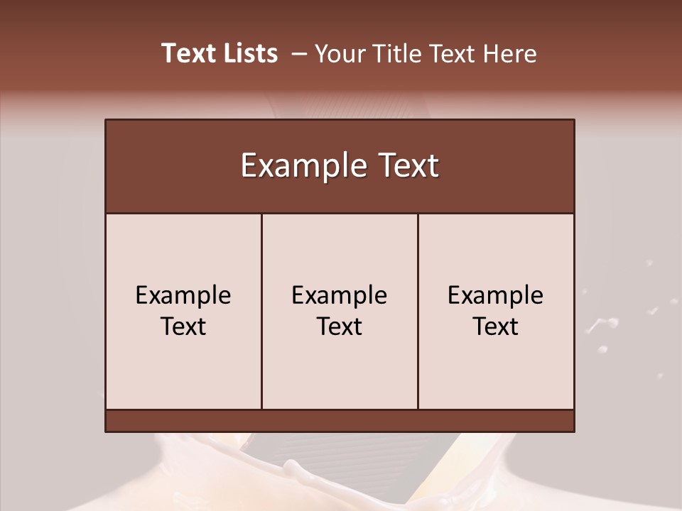 Liquid Food Milkshake PowerPoint Template