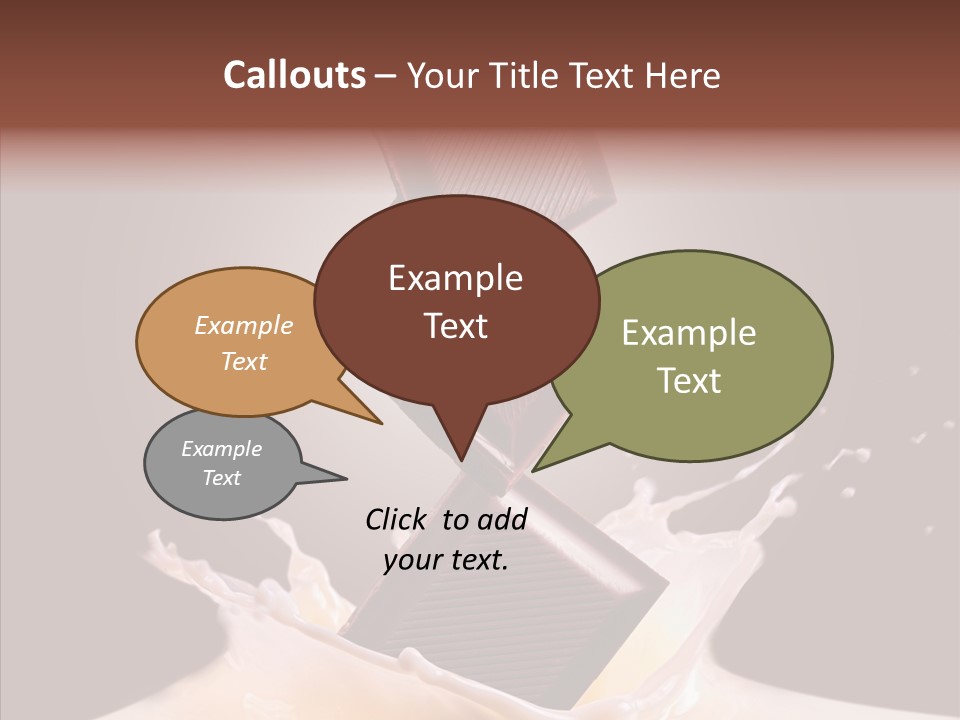 Liquid Food Milkshake PowerPoint Template