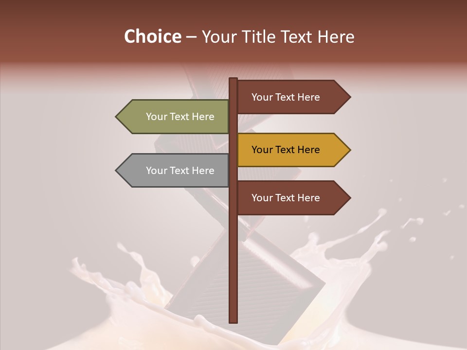 Liquid Food Milkshake PowerPoint Template