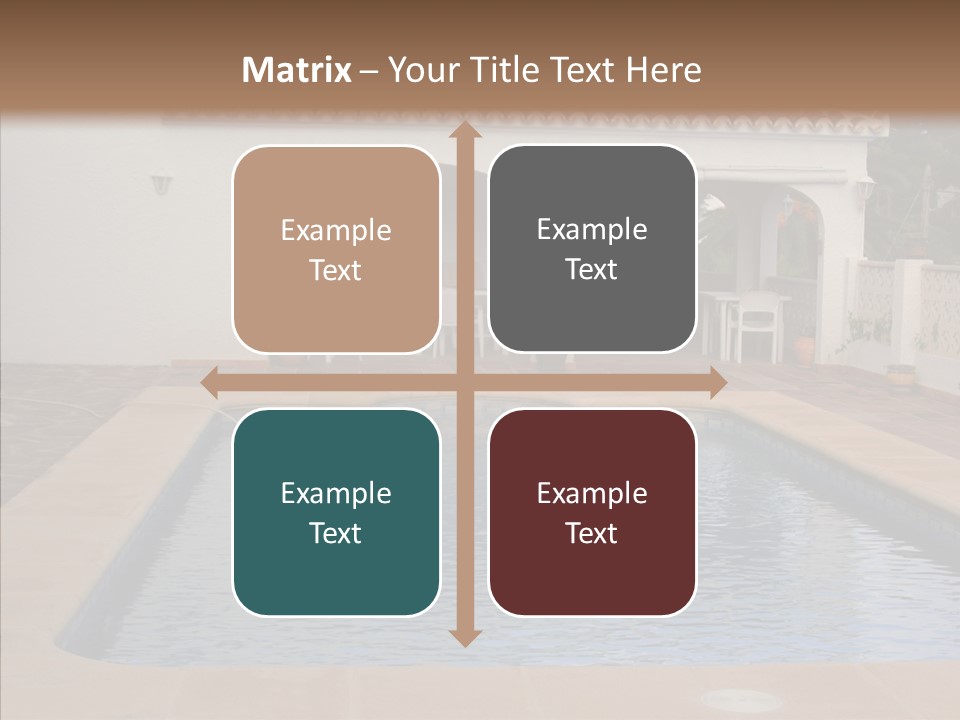 Swimming European Balcony PowerPoint Template