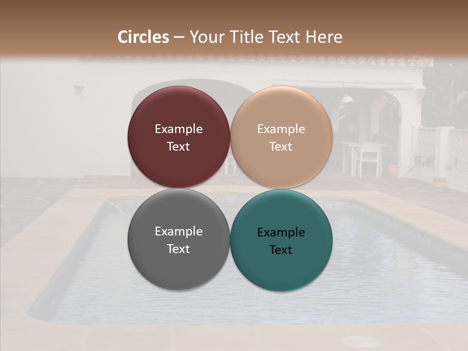 Swimming European Balcony PowerPoint Template