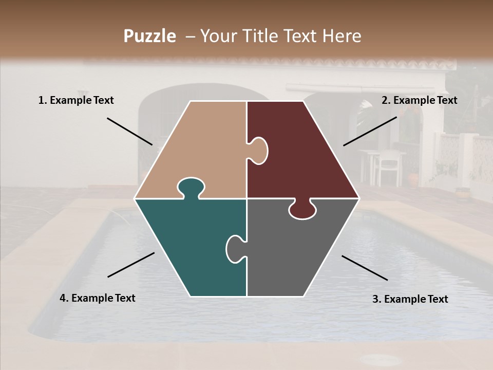 Swimming European Balcony PowerPoint Template