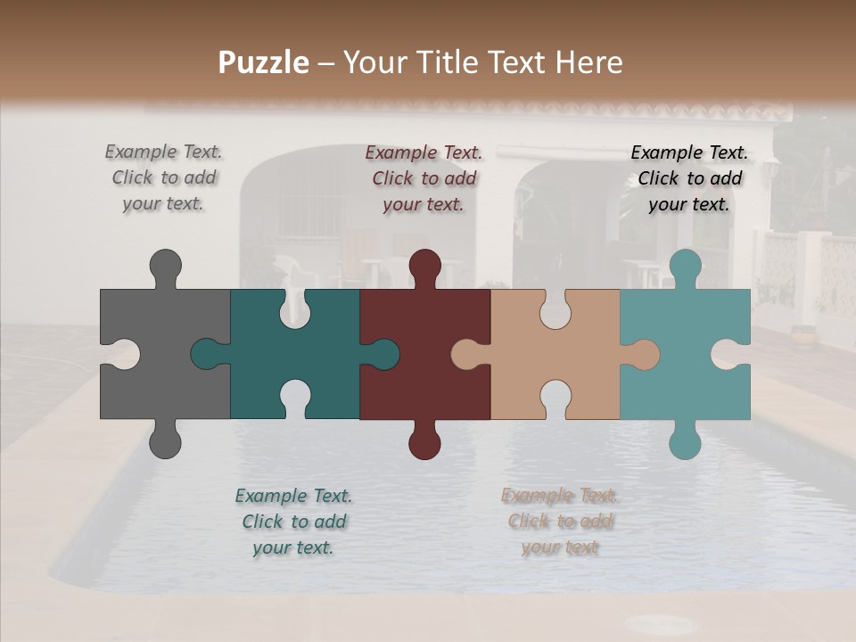 Swimming European Balcony PowerPoint Template