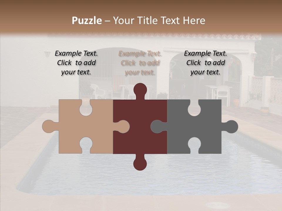 Swimming European Balcony PowerPoint Template