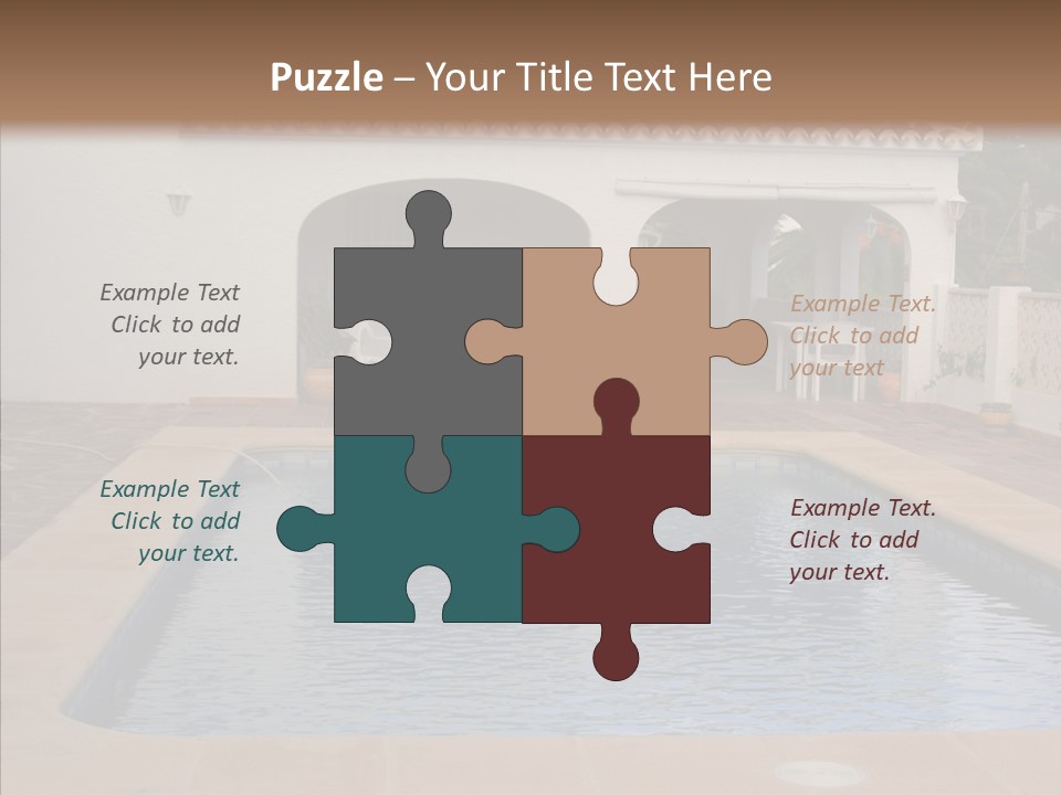 Swimming European Balcony PowerPoint Template