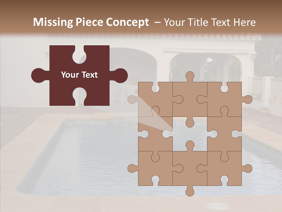 Swimming European Balcony PowerPoint Template