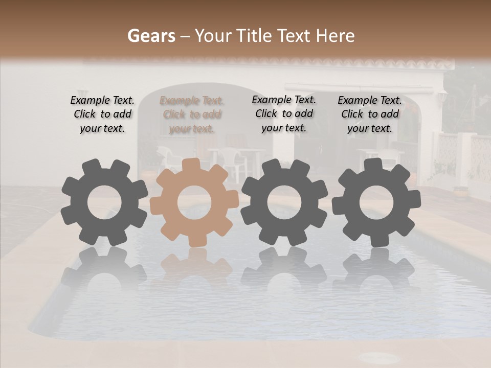 Swimming European Balcony PowerPoint Template