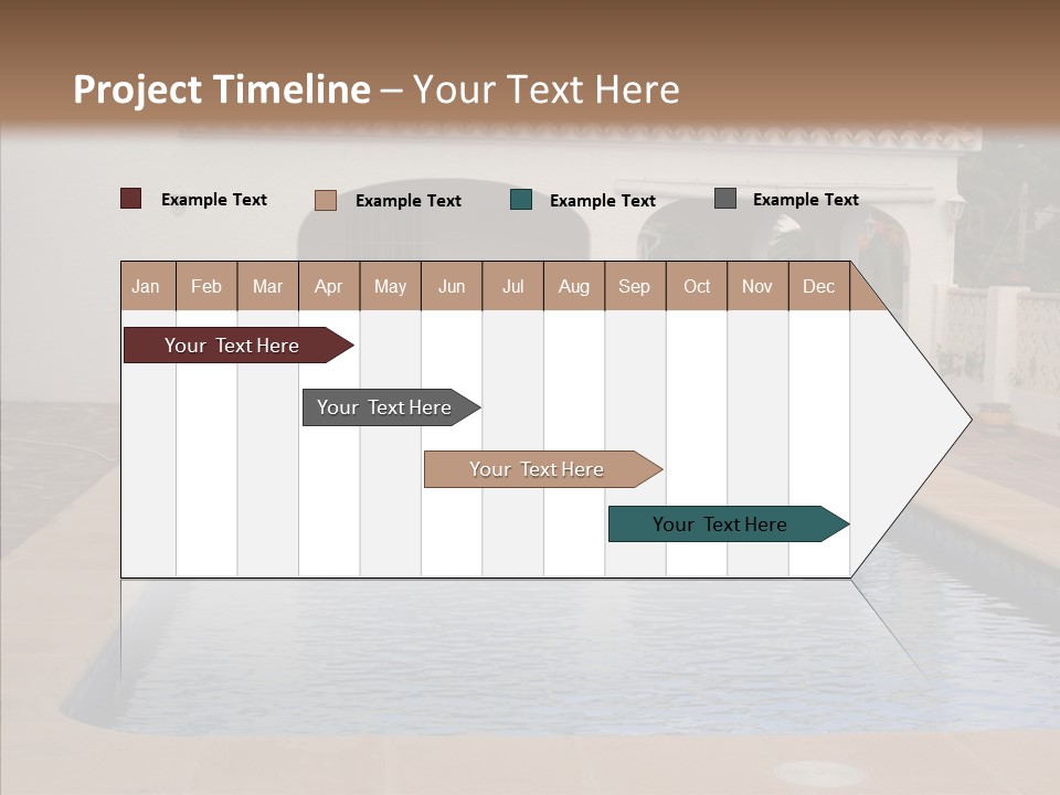 Swimming European Balcony PowerPoint Template