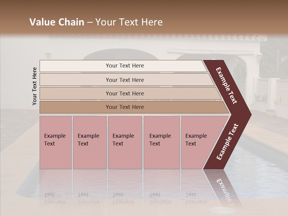 Swimming European Balcony PowerPoint Template