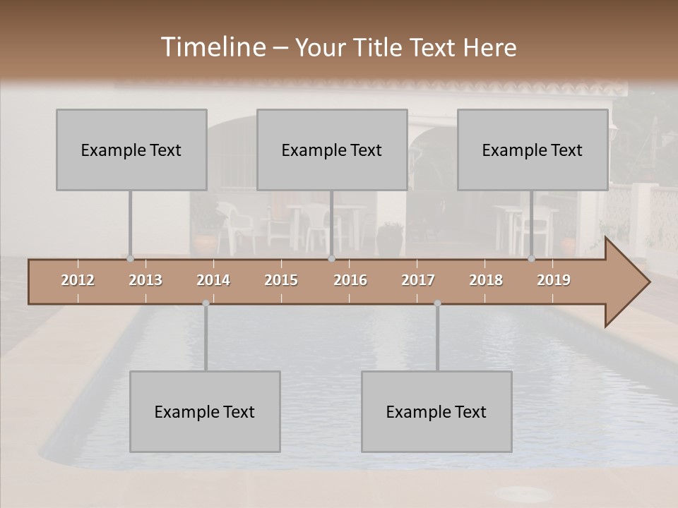 Swimming European Balcony PowerPoint Template