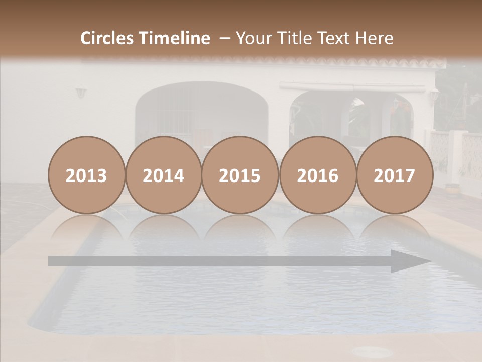 Swimming European Balcony PowerPoint Template