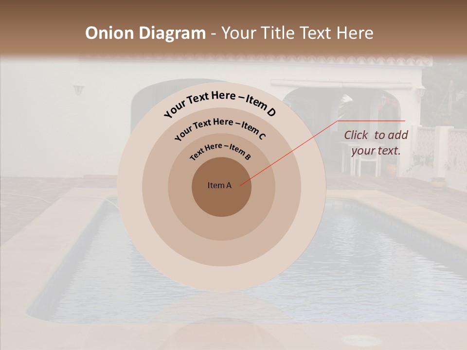Swimming European Balcony PowerPoint Template